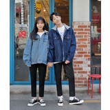 MERONGSHOPフード付きデニムジャケット韓国 韓国ファッション アウター | 3rd Spring | 詳細画像12 