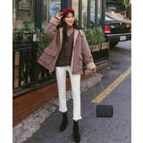 MERONGSHOP配色ボアジャケット韓国 韓国ファッション アウター | 3rd Spring | 詳細画像9 