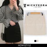 MICHYEORAHラインコットンミニスカート韓国韓国ファッション スカート | 3rd Spring | 詳細画像1 