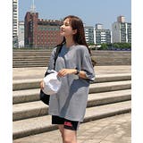 size-【フリー】グレー | MICHYEORAビッグサイズTシャツ韓国 韓国ファッション Tシャツ | 3rd Spring