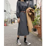 MICHYEORAベルト付きチェックワンピース 韓国 韓国ファッション | 3rd Spring | 詳細画像12 