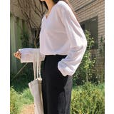 MICHYEORAVネックロングTシャツ韓国 韓国ファッション トップス | 3rd Spring | 詳細画像10 