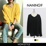 NANING9Vネック長袖Tシャツ韓国 韓国ファッション ロンT | 3rd Spring | 詳細画像1 