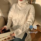 NANING9ボリュームケーブルウールニット韓国 韓国ファッション タートルネック | 3rd Spring | 詳細画像1 