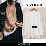 N Vogueコットン長袖Tシャツ 韓国 | 3rd Spring | 詳細画像1 