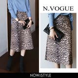 N Vogueレオパードフレアスカート韓国 韓国ファッション | 3rd Spring | 詳細画像1 
