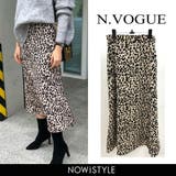N Vogueレオパード柄Aラインスカート韓国 韓国ファッション | 3rd Spring | 詳細画像1 