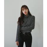 SONYUNARAストライプハイネックTシャツ韓国 韓国ファッション | 3rd Spring | 詳細画像7 