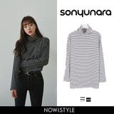 SONYUNARAストライプハイネックTシャツ韓国 韓国ファッション | 3rd Spring | 詳細画像1 