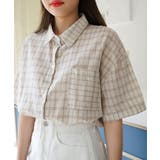 SONYUNARA半袖チェックシャツ韓国 韓国ファッション チェック柄 | 3rd Spring | 詳細画像10 