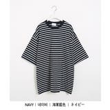 【フリー】ネイビー | SONYUNARAプリンボーダー半袖Tシャツ韓国 韓国ファッション 夏 | 3rd Spring