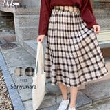 SONYUNARAチェックバンディングロングスカート韓国 韓国ファッション 秋 | 3rd Spring | 詳細画像1 