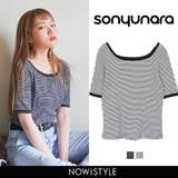 SONYUNARAラウンドネックボーダーTシャツ韓国 韓国ファッション | 3rd Spring | 詳細画像1 
