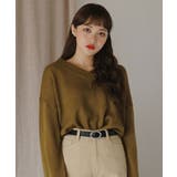 SONYUNARAリブVネックニット韓国 韓国ファッション ニット | 3rd Spring | 詳細画像6 