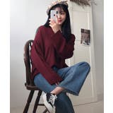 SONYUNARAリブVネックニット韓国 韓国ファッション ニット | 3rd Spring | 詳細画像9 
