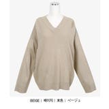 【フリー】ベージュ | SONYUNARAリブVネックニット韓国 韓国ファッション ニット | 3rd Spring