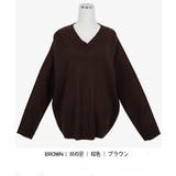 【フリー】ブラウン | SONYUNARAリブVネックニット韓国 韓国ファッション ニット | 3rd Spring