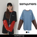 SONYUNARAカラーブロックレイヤードTシャツ韓国 韓国ファッション ロンT | 3rd Spring | 詳細画像1 