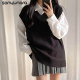 SONYUNARA(ソニョナラ)Vネックニットベスト | 3rd Spring | 詳細画像1