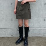 【フリー】カーキ | SONYUNARA(ソニョナラ)ポケットミニカーゴスカート | 3rd Spring