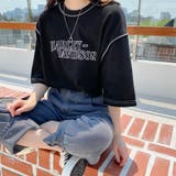 【フリー】ブラック | SONYUNARA(ソニョナラ)ステッチ半袖Tシャツ | 3rd Spring
