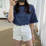 SONYUNARA(ソニョナラ)3色配色ストライプTシャツ | 3rd Spring | 詳細画像8