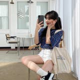SONYUNARA(ソニョナラ)3色配色ストライプTシャツ | 3rd Spring | 詳細画像9
