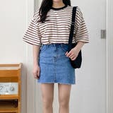 SONYUNARA(ソニョナラ)3色配色ストライプTシャツ | 3rd Spring | 詳細画像14