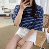 SONYUNARA(ソニョナラ)3色配色ストライプTシャツ | 3rd Spring | 詳細画像5