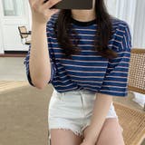 SONYUNARA(ソニョナラ)3色配色ストライプTシャツ | 3rd Spring | 詳細画像6