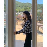 SONYUNARAギンガムチェックニットカーディガン+ビスチェSET | 3rd Spring | 詳細画像9 