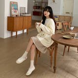 SONYUNARA(ソニョナラ)ツイストダボダボVネックカーディガン | 3rd Spring | 詳細画像18