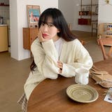 SONYUNARA(ソニョナラ)ツイストダボダボVネックカーディガン | 3rd Spring | 詳細画像17
