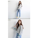 SUMGIRLラインポイントVネックトレーナー 韓国 韓国ファッション | 3rd Spring | 詳細画像15 