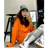 【フリー】オレンジ | MERONGSHOPメロンコットンワイドトレーナー韓国 韓国ファッション トップス | 3rd Spring
