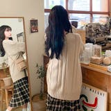 SONYUNARA(ソニョナラ)ツイストダボダボVネックカーディガン | 3rd Spring | 詳細画像4