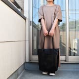 ポケット付きゆったりロング丈スウェットワンピース ビッグシルエットTシャツワンピ… | SLENDER | 詳細画像15 