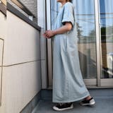 ポケット付きゆったりロング丈スウェットワンピース ビッグシルエットTシャツワンピ… | SLENDER | 詳細画像17 