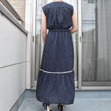 ラインレース ティアードドットワンピース 着やせ | SLENDER | 詳細画像16 