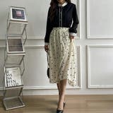 配色バイカラーシャツブラウス オフィスカジュアル おしゃれ | SLENDER | 詳細画像13 