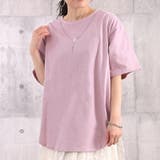 半袖サイドスリットカットソー ラウンドスリット Tシャツ | SLENDER | 詳細画像3