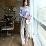 ブラウス トップス ネックタックシフォンブラウス | SLENDER | 詳細画像10 