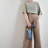 シアーシャツブラウス ラウンドネック 半袖シンプル3WAYシャツ | SLENDER | 詳細画像7 