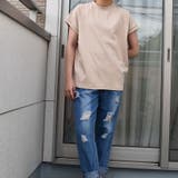 ストレッチコットンハイネックTシャツ モックネックｔシャツ シンプルカットソー | SLENDER | 詳細画像13 