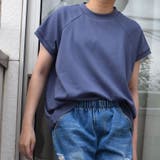 ストレッチコットンハイネックTシャツ モックネックｔシャツ シンプルカットソー | SLENDER | 詳細画像1 