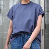 ネイビー | ストレッチコットンハイネックTシャツ モックネックｔシャツ シンプルカットソー | SLENDER