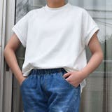 ストレッチコットンハイネックTシャツ モックネックｔシャツ シンプルカットソー | SLENDER | 詳細画像7 