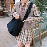 キャンバスショルダーバッグ マザーズバッグ シンプル | SLENDER | 詳細画像2