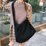 キャンバスショルダーバッグ マザーズバッグ シンプル | SLENDER | 詳細画像3