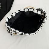 ツイードチェーンショルダーバッグ マグネット式開閉 春夏秋冬 | SLENDER | 詳細画像4